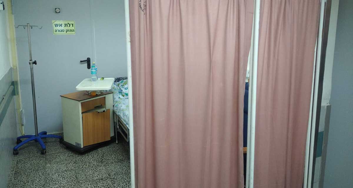 180 חולים, 54 מיטות, חדר המיון בנהריה השבוע. צילום: לגליל