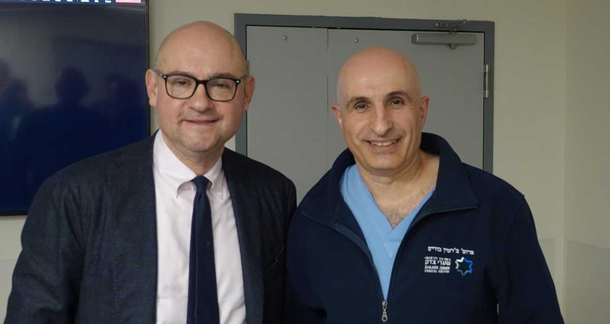 פרופ' בוריס צ'רטין ופרופ' דימיטרי פושקר. צילום: שערי צדק