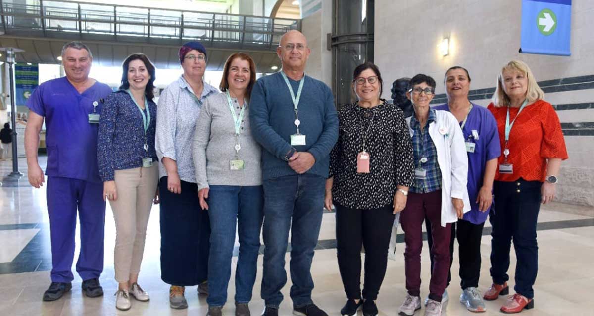 צוות היחידה למניעת זיהומים. צילום: סורוקה