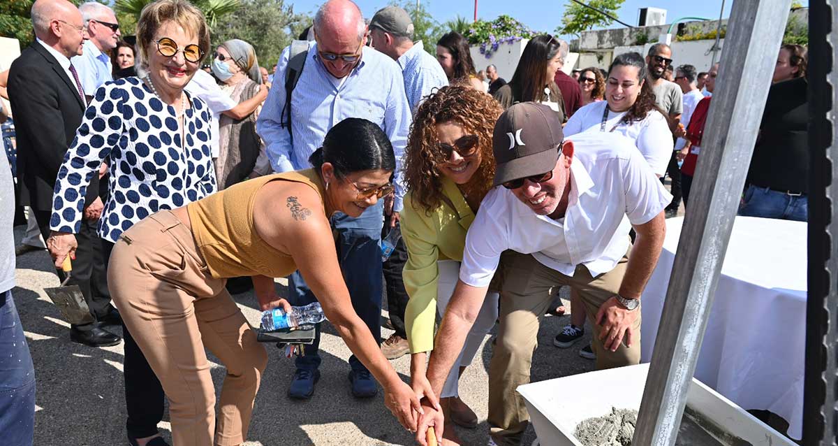 טקס הנחת אבן הפינה למשכן החינוכי. צילום: לגליל